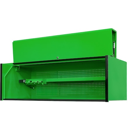 EXTREME TOOLS 72"W x 30"D Extreme Power Workstation Hutch Green w Black Handle RX723001HCGNBK